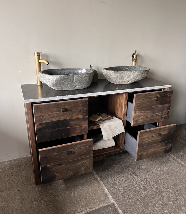 Rene Houtman Badkamermeubel Elsje Met Open Vak | Wagondelen