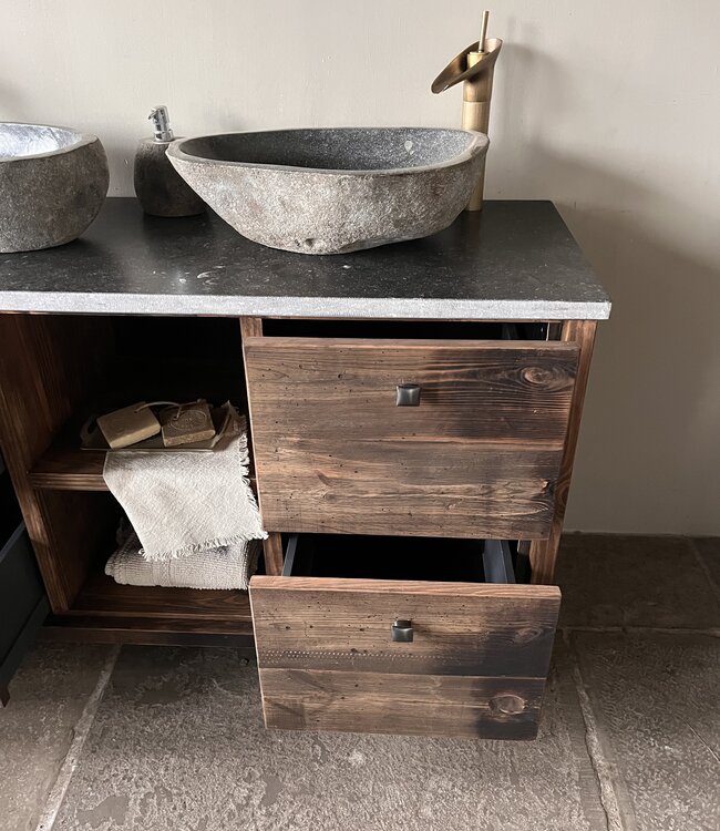 Rene Houtman Badkamermeubel Elsje Met Open Vak | Wagondelen