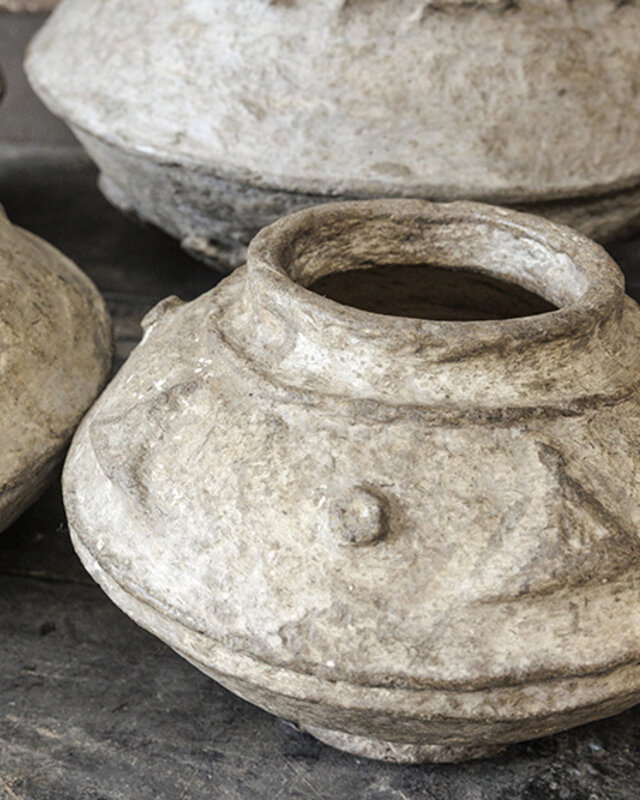 Be-Uniq Set Van 9 Oude Papier Mache Potten | India