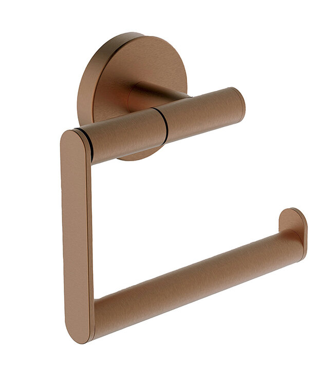 Wiesbaden Alonzo Toiletrolhouder Zonder Klep | Geborsteld Brons Koper