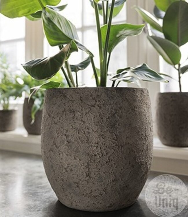 Be-Uniq Pot Flora | Set Van 2 H30 x D30 cm | Earth Finish