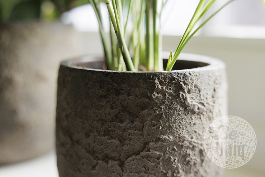 Be-Uniq Pot Flora | Set Van 2 | H20 x D19 cm | Earth Finish