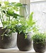 Be-Uniq Pot Flora | Set Van 2 | H19 x D17 cm | Earth Finish