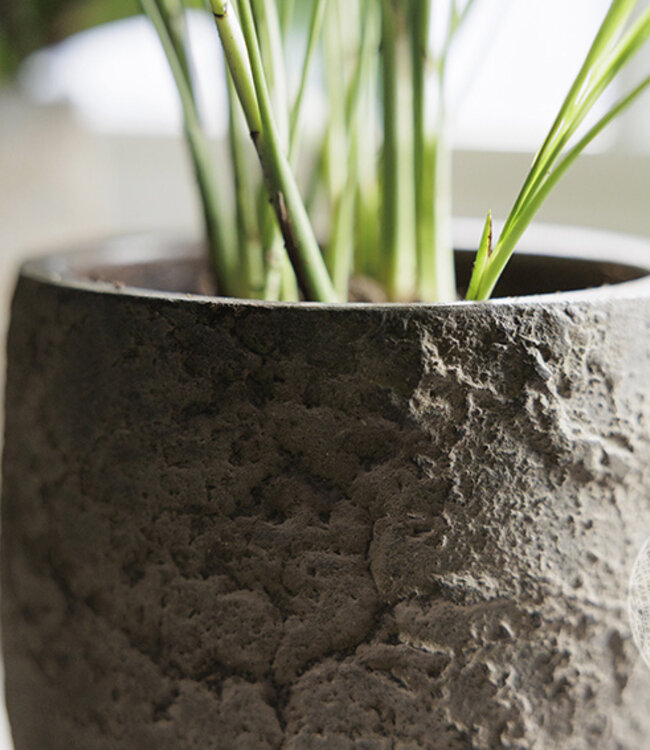 Be-Uniq Pot Flora | Set Van 2 | H13 x D12 cm | Earth Finish