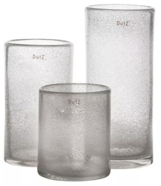 DutZ Cilindervaas Helder | Bubbels | H27 x D20 cm