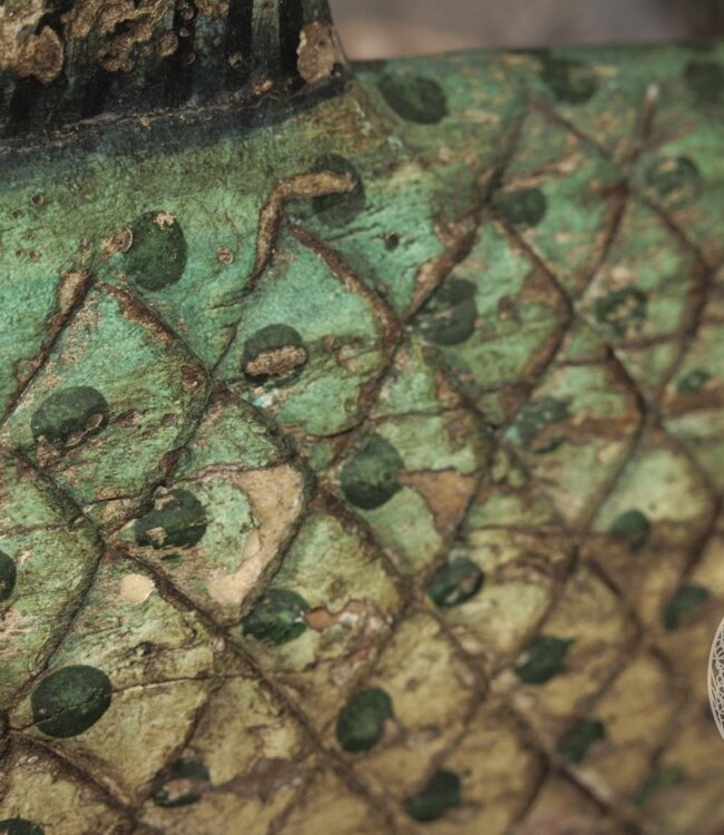 Be-Uniq Authentieke Houten Vis | H40xB116xD17 cm