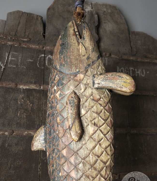 Be-Uniq Unieke Houten Vis | H40 x B116 x D17 cm