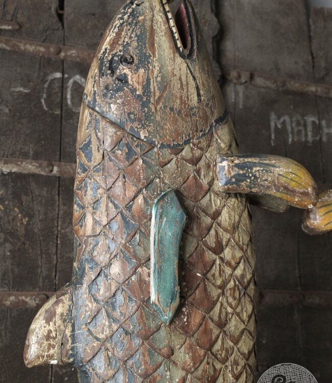 Be-Uniq Originele Houten Vis | H40 x B116 x D17 cm