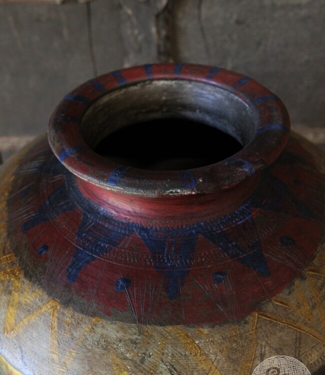 Be-Uniq Unieke Oud Naga Kruik | India | H38xB36xD36 cm