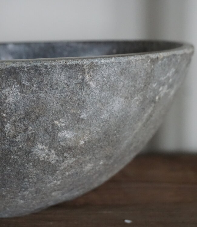 Rene Houtman Kleine Stenen Waskom + Spoelgat | H13 x B25 x D21 cm