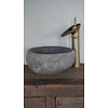 Kleine Stenen Waskom + Spoelgat | H14 x B30 x D27 cm