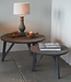 Rene Houtman Bijzettafel Salontafel Set Van 2 | Rond | Vergrijsd Teak