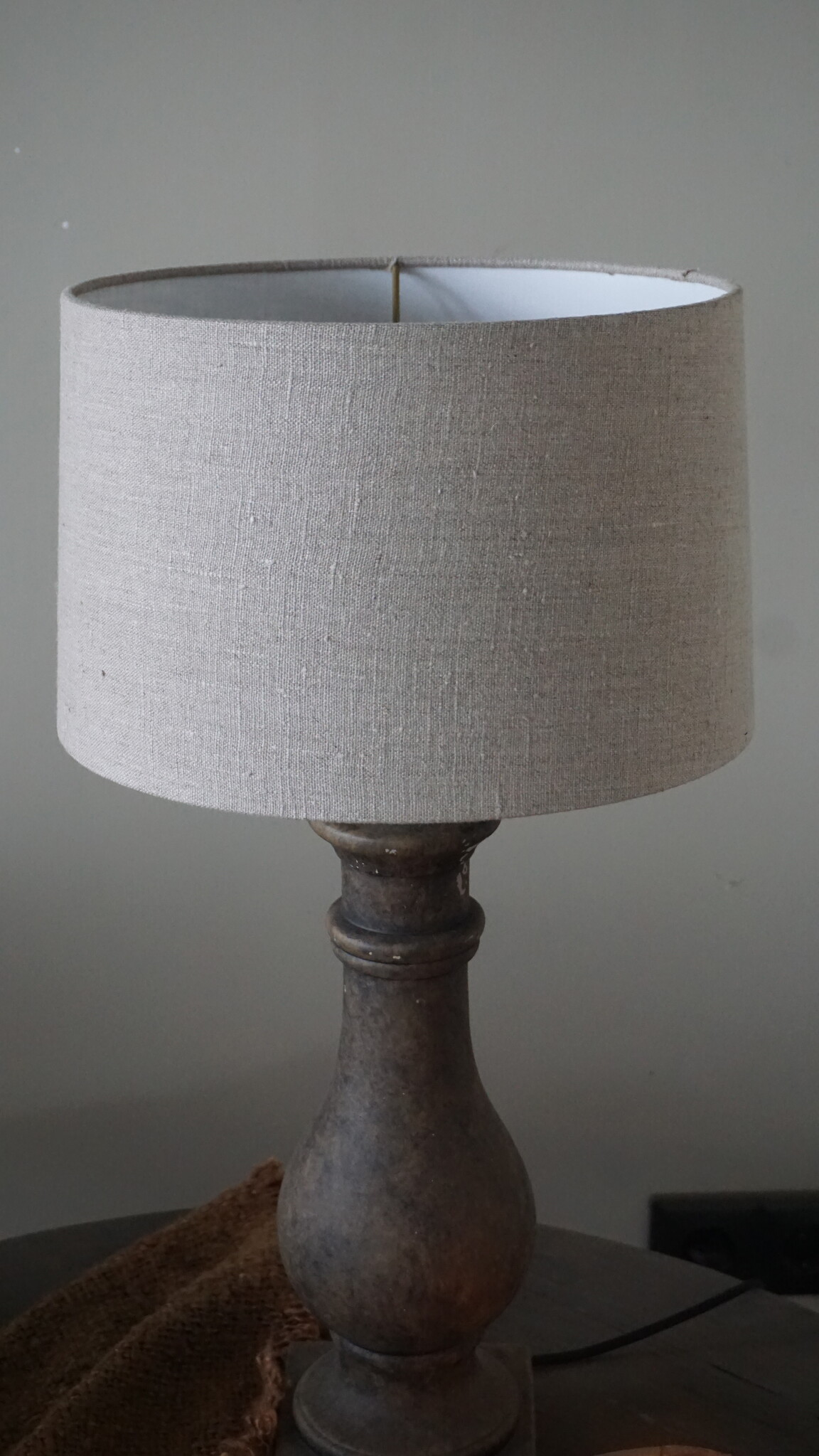 Brynxz Lampenkap | Linnen | Taupe | H19 x D28-30 cm