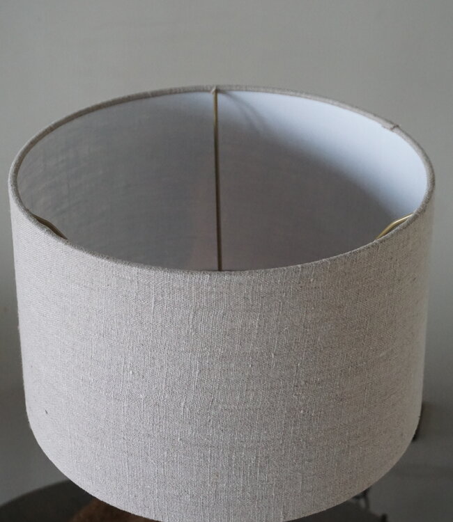 Brynxz Lampenkap | Linnen | Taupe | H19 x D28-30 cm