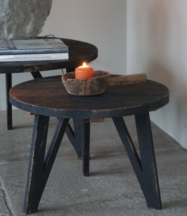 Rene Houtman Bijzettafel | Set Van 2 | Rond | Zwart