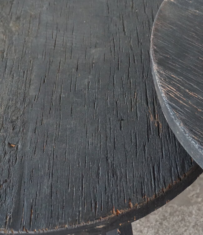 Rene Houtman Bijzettafel | Set Van 2 | Rond | Zwart