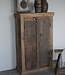 Rene Houtman 2-Deurs Opbergkast Brenda | Truckwood | H120xB74xD34 cm