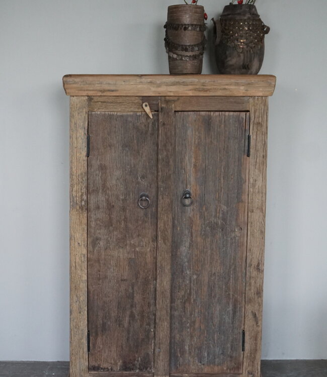 Rene Houtman 2-Deurs Opbergkast Brenda | Truckwood | H120xB74xD34 cm