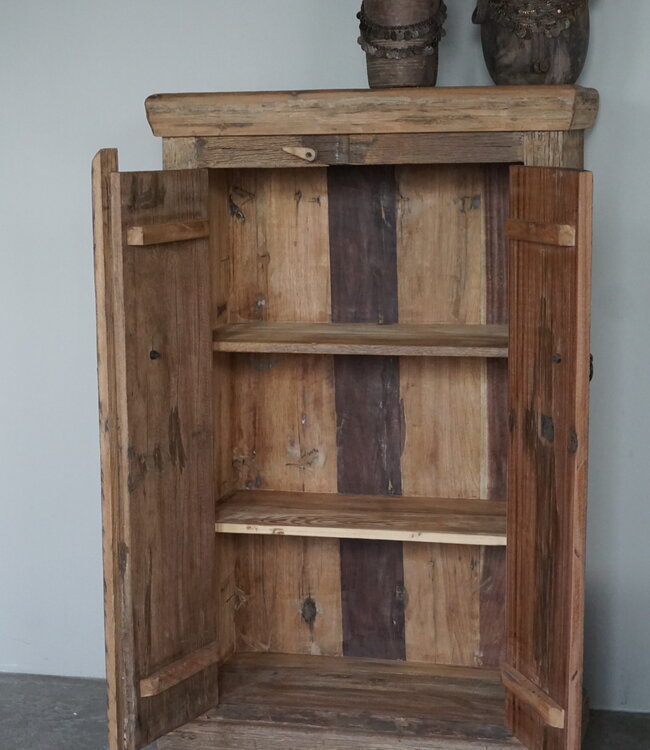 Rene Houtman 2-Deurs Opbergkast Brenda | Truckwood | H120xB74xD34 cm