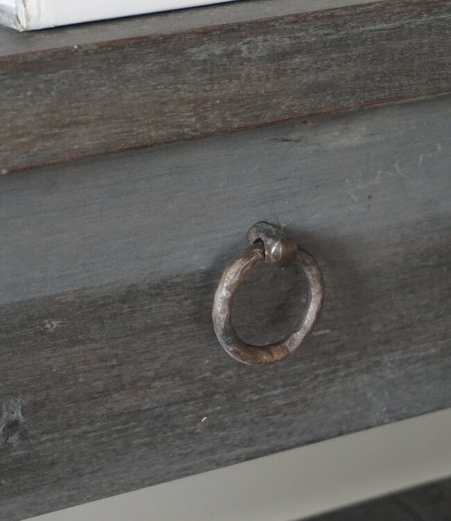 Rene Houtman Sidetable X-Poot Cross | Brown/Grey | H79xB160xD40 cm