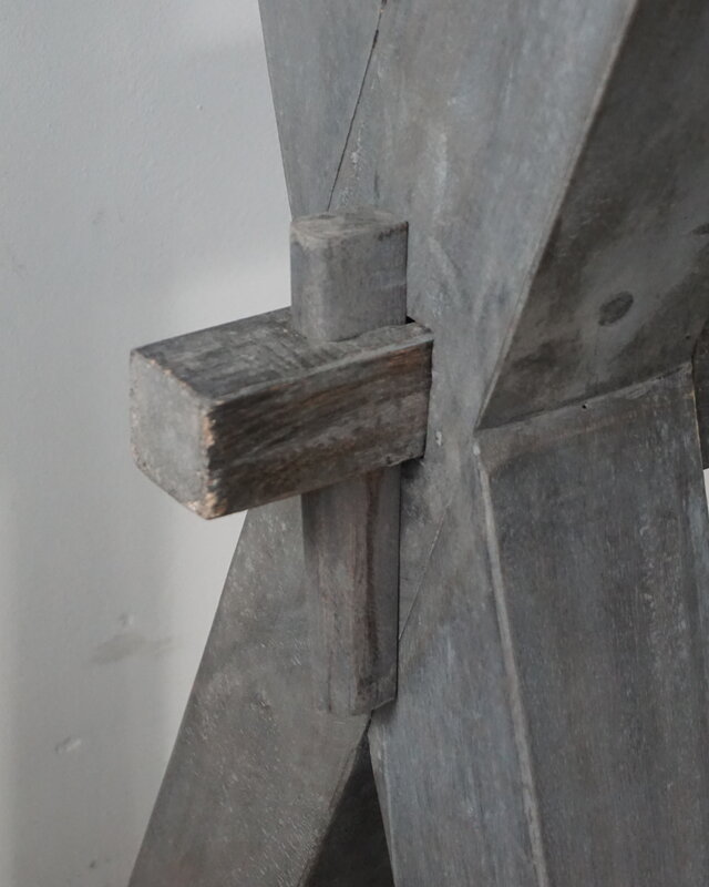 Rene Houtman Sidetable X-Poot Cross | Brown/Grey | H79xB160xD40 cm