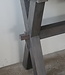 Rene Houtman Sidetable Cross X-Poot | Brown/Grey | H79xB160xD40 cm