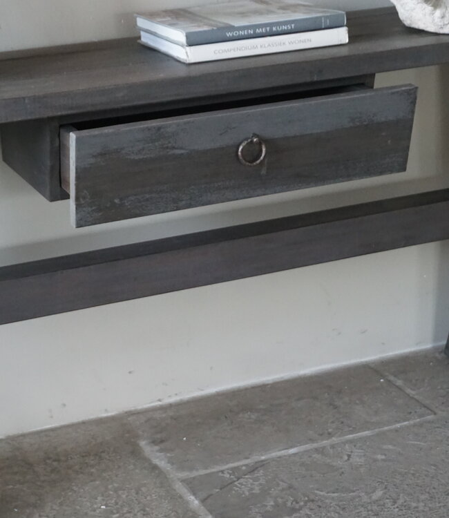 Rene Houtman Sidetable Cross X-Poot | Brown/Grey | H79xB160xD40 cm