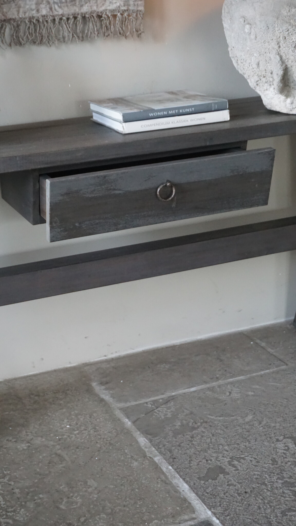 Rene Houtman Sidetable Cross X-Poot | Brown/Grey | H79xB160xD40 cm