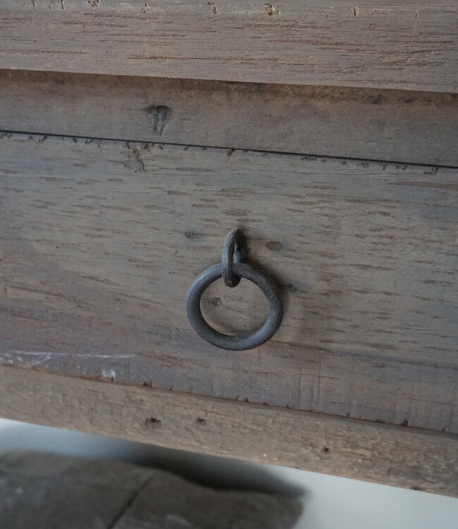 Rene Houtman Dressoir | Oud Hout | 4 Lades | H90xB220xD45 cm