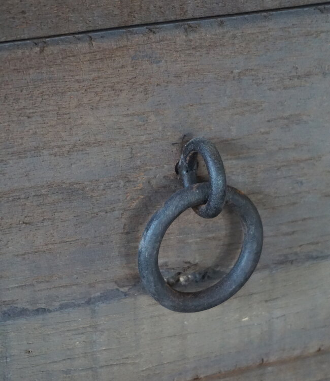 Rene Houtman Dressoir | Oud Hout | 4 Lades | H90xB220xD45 cm