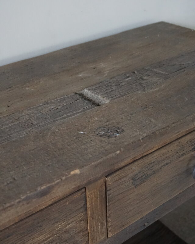 Rene Houtman Dressoir 4 Lades | Oud Hout | H90xB220xD45 cm