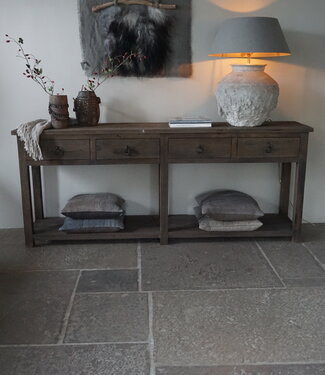 Rene Houtman Dressoir 4 Lades | Oud Hout | H90xB220xD45 cm