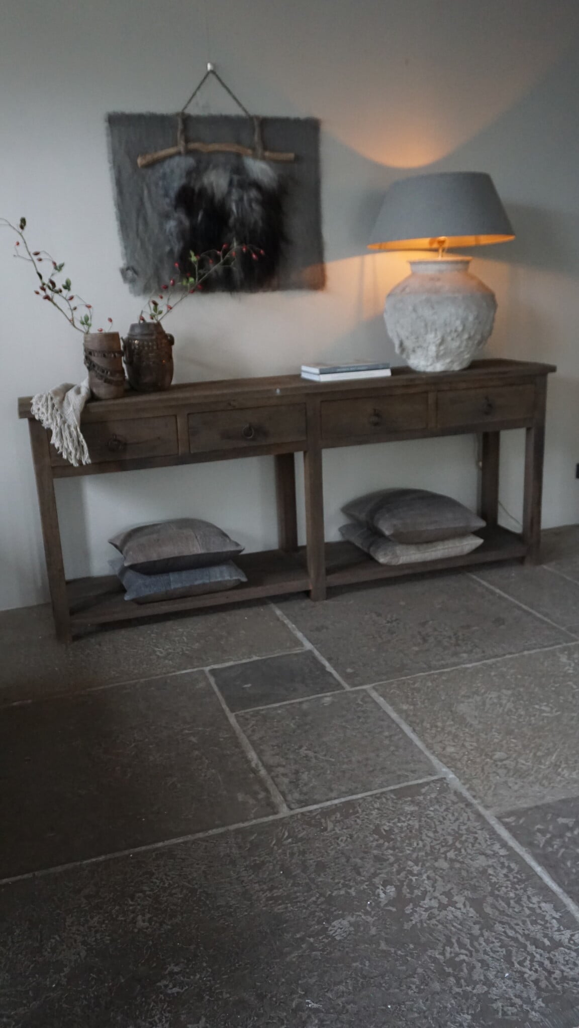 Rene Houtman Dressoir 4 Lades | Oud Hout | H90xB220xD45 cm