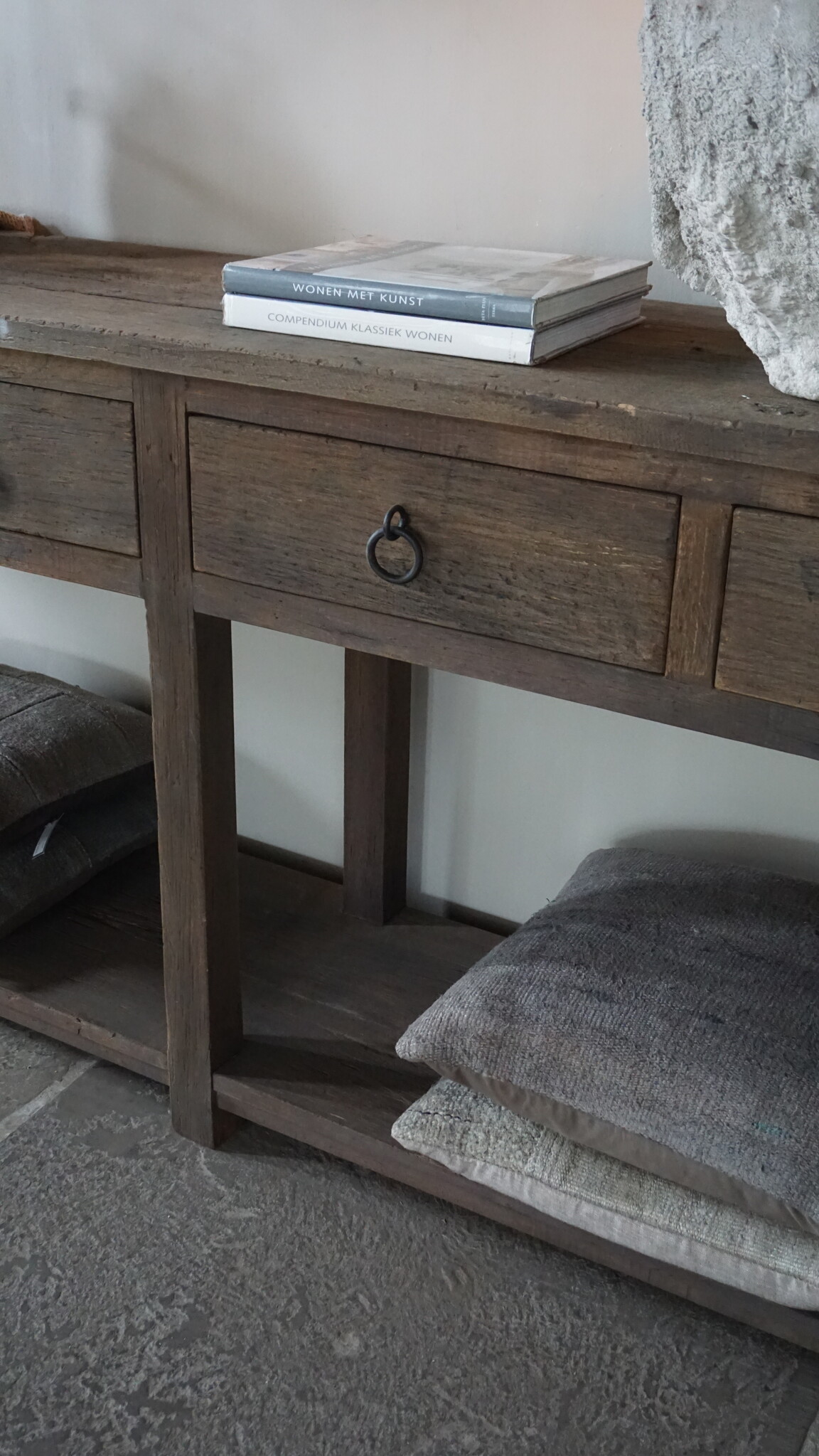 Rene Houtman Dressoir 4 Lades | Oud Hout | H90xB220xD45 cm