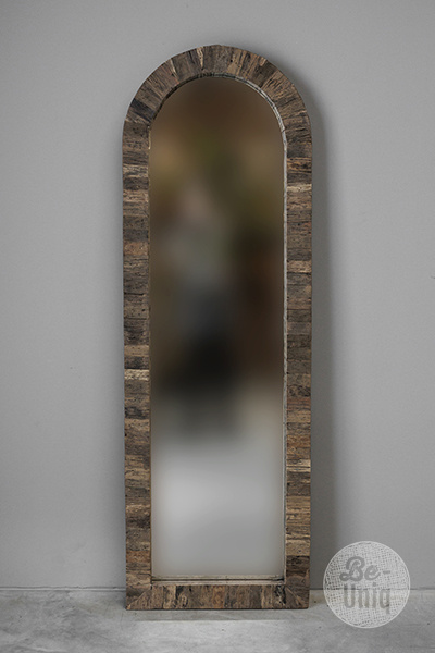Be-Uniq Toogspiegel Oud Hout | Boog | H180xB60xD6 cm