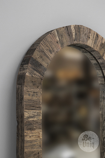 Be-Uniq Toogspiegel Oud Hout | Boog | H180xB60xD6 cm