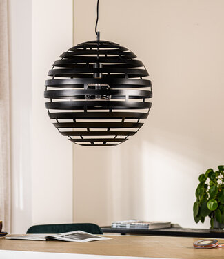 Starfurn Hanglamp Rond Staal 50 cm, H340 zwart