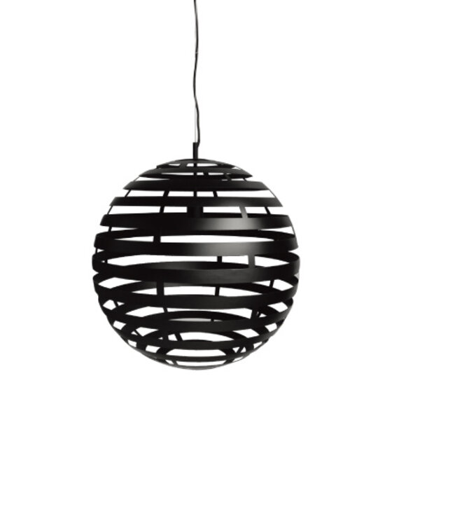 Starfurn Hanglamp Rond Staal 50 cm, H340 zwart