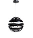 Not available Hanglamp Rond Staal 30 cm, H340 zwart