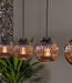 Starfurn Hanglamp 4-lichten Smoke/Rookglas