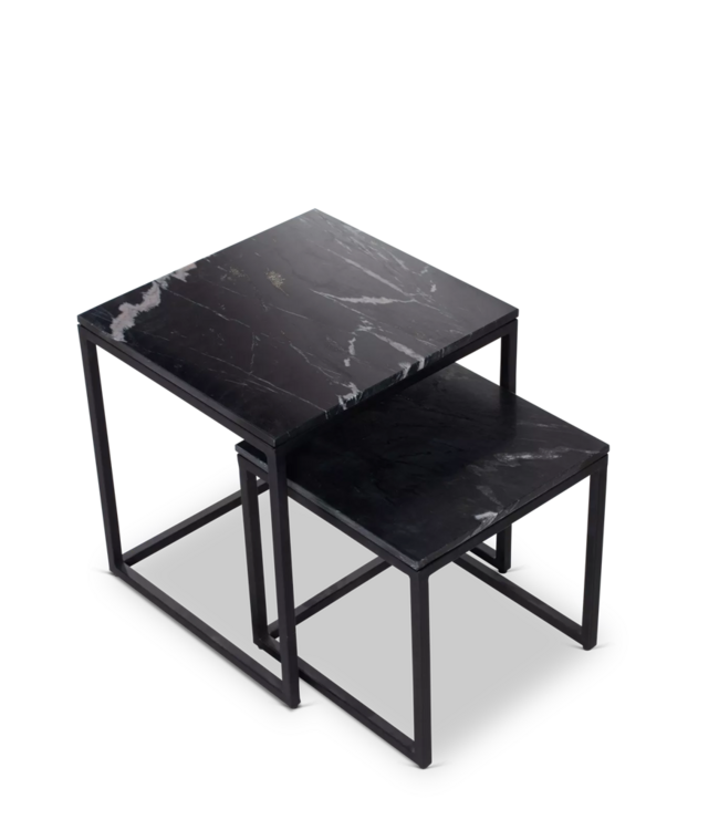 Starfurn Salontafel Daan | Set Van 2  | Zwart marmer