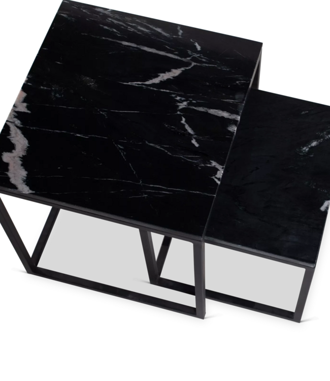 Starfurn Salontafel Daan | Set Van 2  | Zwart marmer