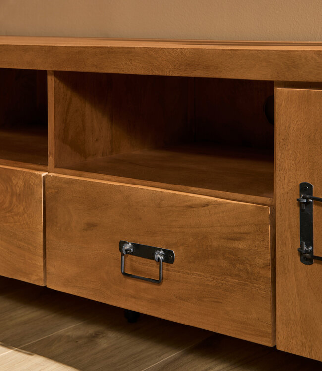 Starfurn Tv-meubel Boaz | Mangohout | 55x200x45 cm
