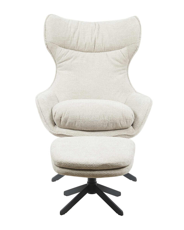 Starfurn Fauteuil Olivia | Taupe | 108x77x85 cm