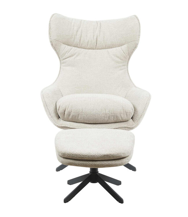 Starfurn Fauteuil Olivia | Taupe | 108x77x85 cm