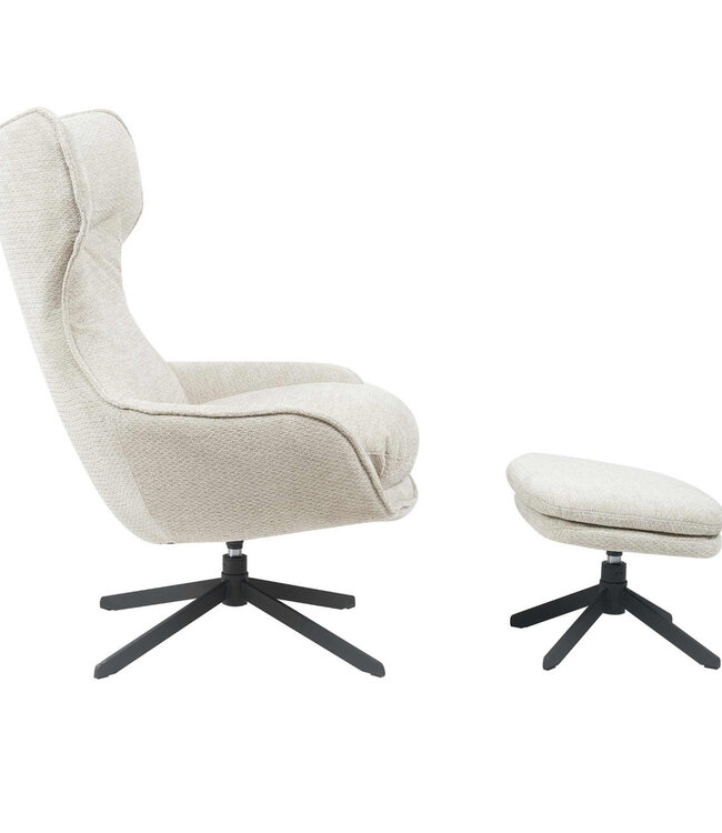 Starfurn Fauteuil Olivia | Taupe | 108x77x85 cm