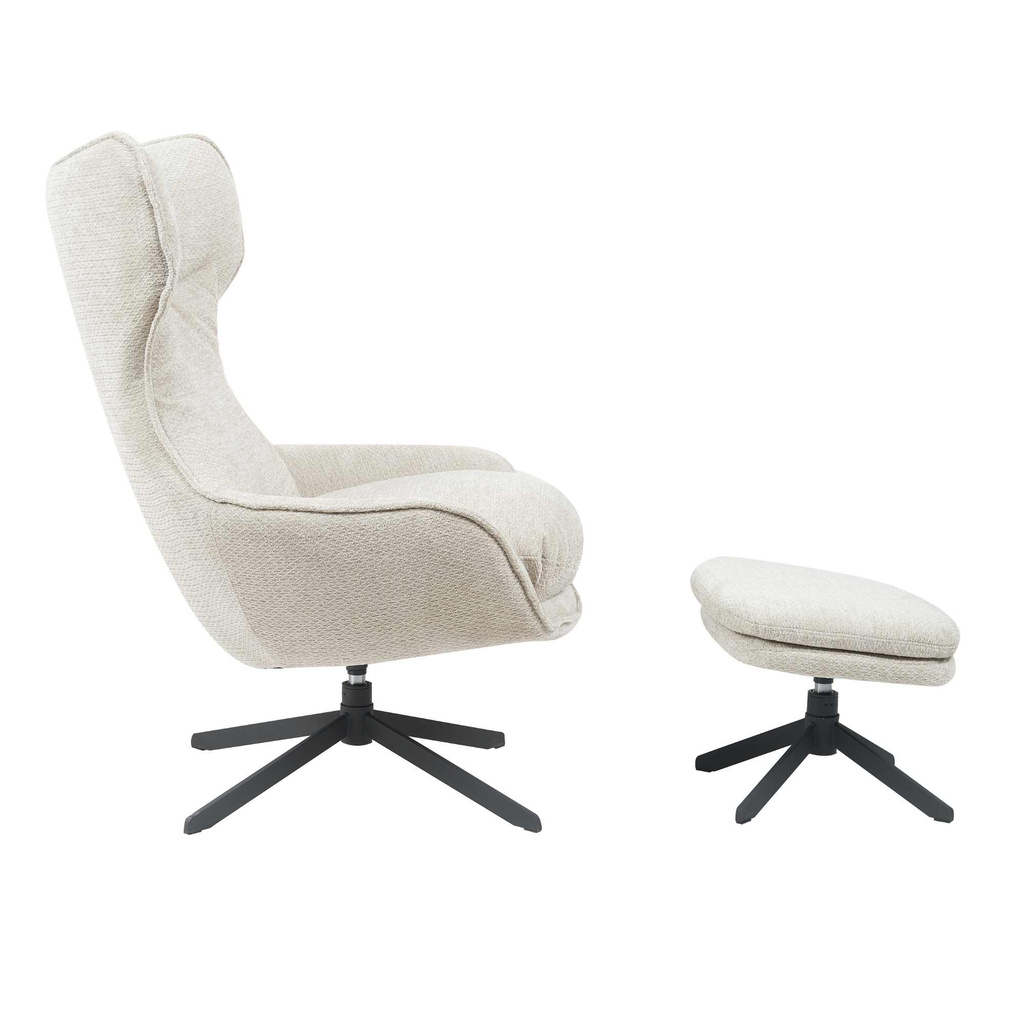 Starfurn Fauteuil Olivia | Taupe | 108x77x85 cm