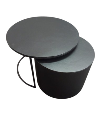 Starfurn Salontafel Luna | Zwart | Set van 2 | Aluminium