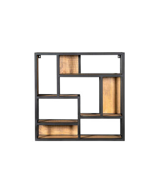 Starfurn Wandrek vierkant | Mangohout | 75x75x16 cm