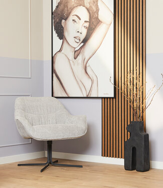 Starfurn Fauteuil Mila | Lichtgrijs | 81x79x79,5 cm